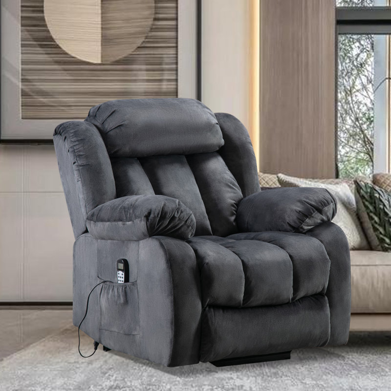 Swivel rocker reclining heated full body massage chair red barrel studio fabric discount